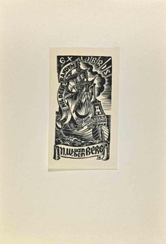  Ex Libris -Nildesperandum - Mid 20th Century