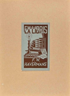  Ex Libris - F. W. Havermans - Mitte des 20. Jahrhunderts