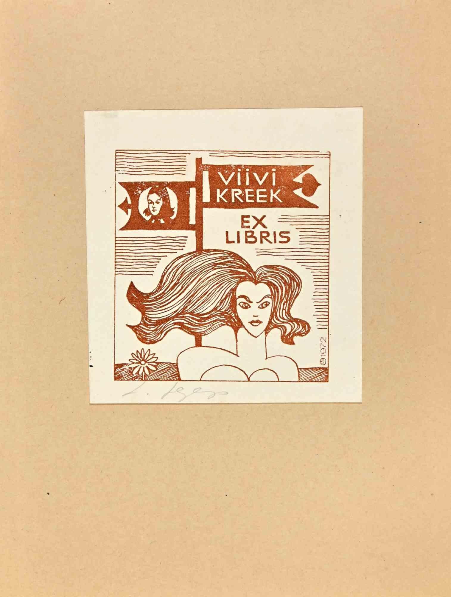  Ex Libris - Viivi Kpeek - Mid 20th Century - Art by Unknown