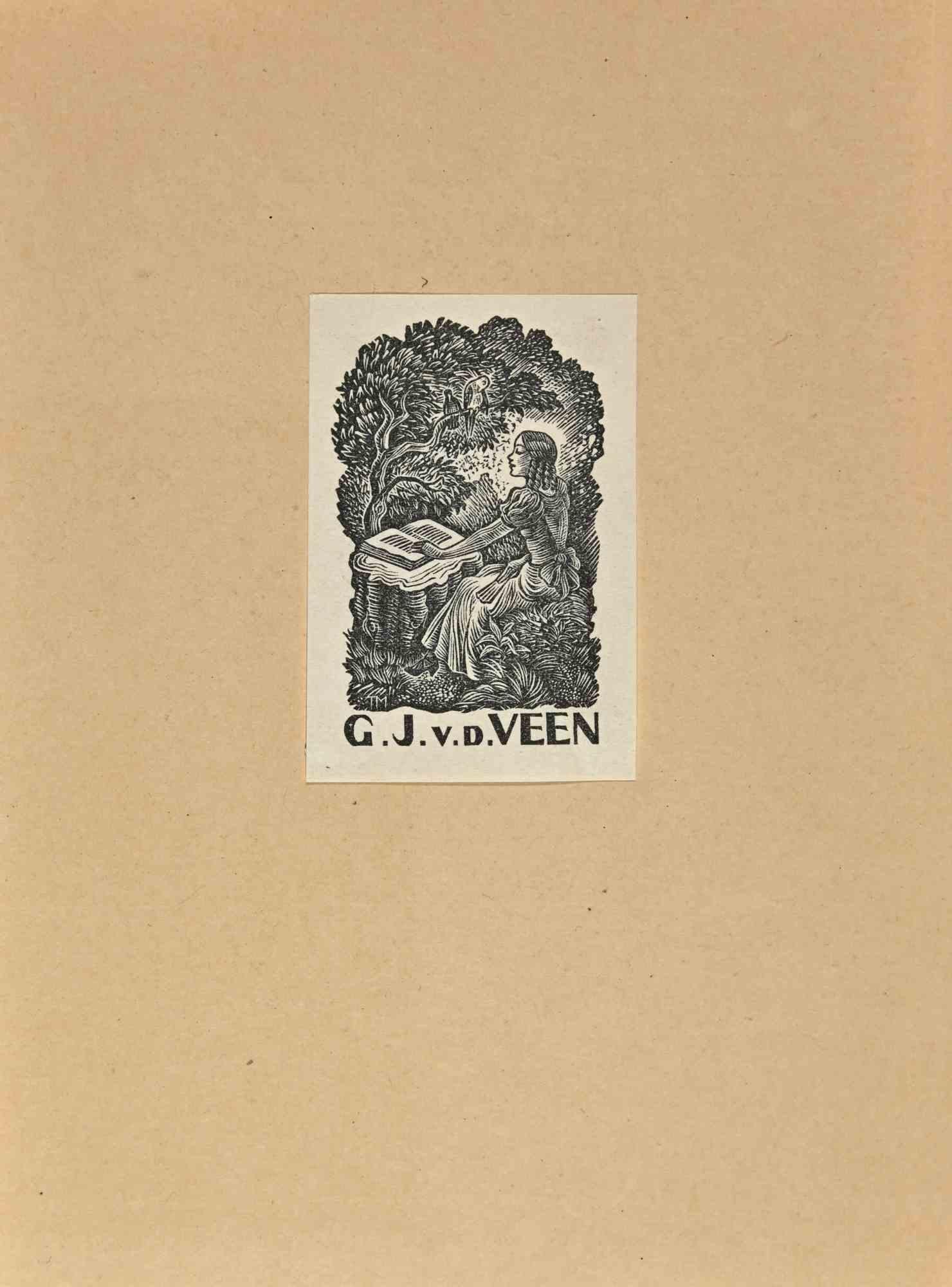 Ex Libris - A.V.D.A. - Metà del XX secolo - Art di Unknown