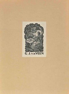  Ex Libris - G. J. V. D. Veen - Mid 20th Century