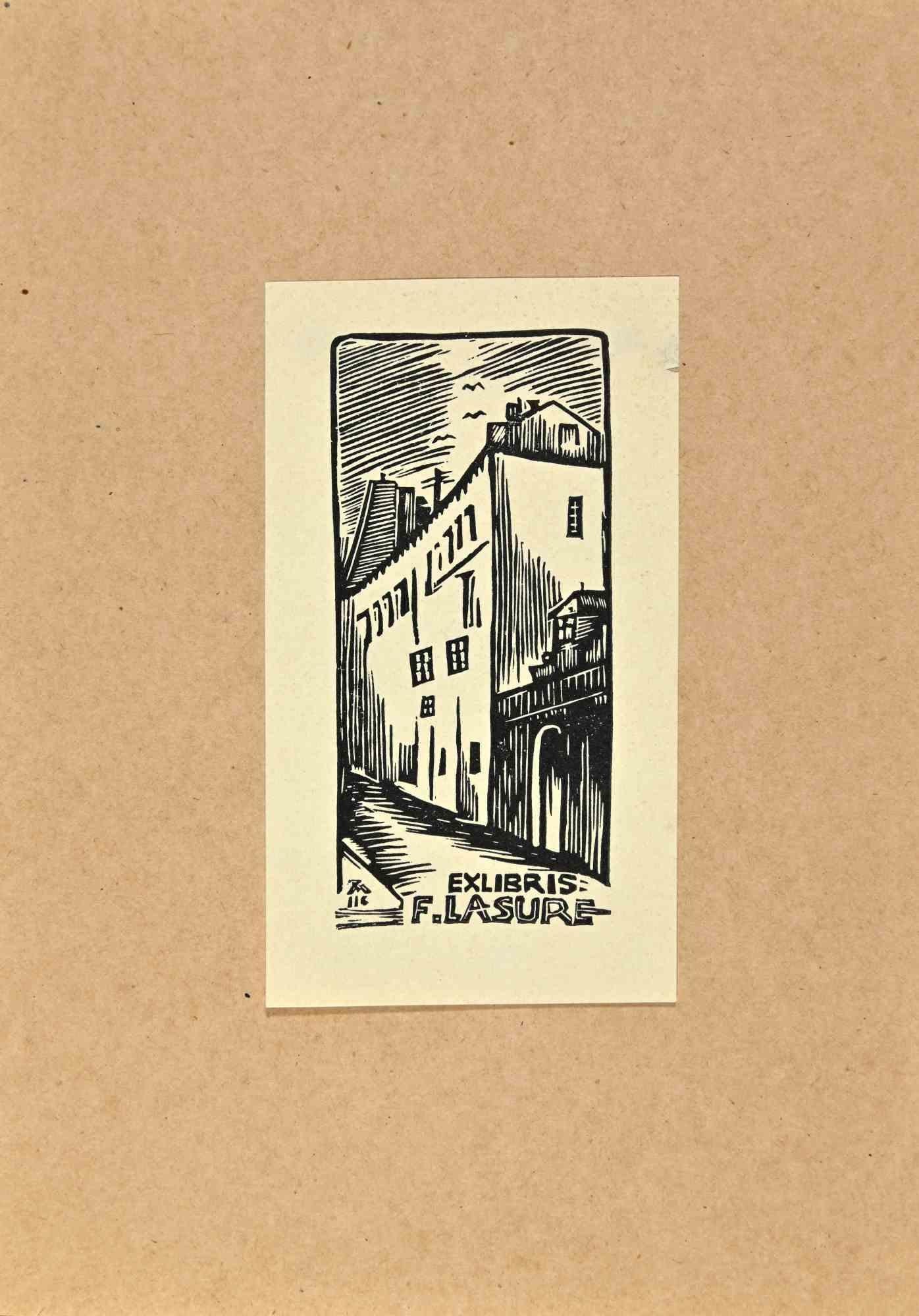  Ex Libris - F. Lasure - Mid 20th Century - Art by Unknown