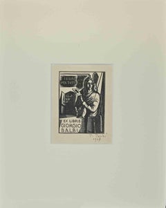 Ex Libris pour Giorgio Balbi - gravure sur bois - 1947