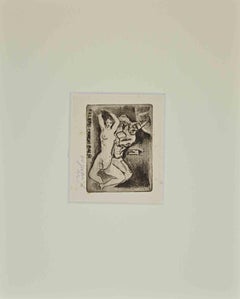 Ex Libris Giorgio Balbi - Gravure sur bois - Milieu du XXe siècle