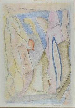 Composición abstracta - Técnica mixta de Paolo Pasotto - 1986