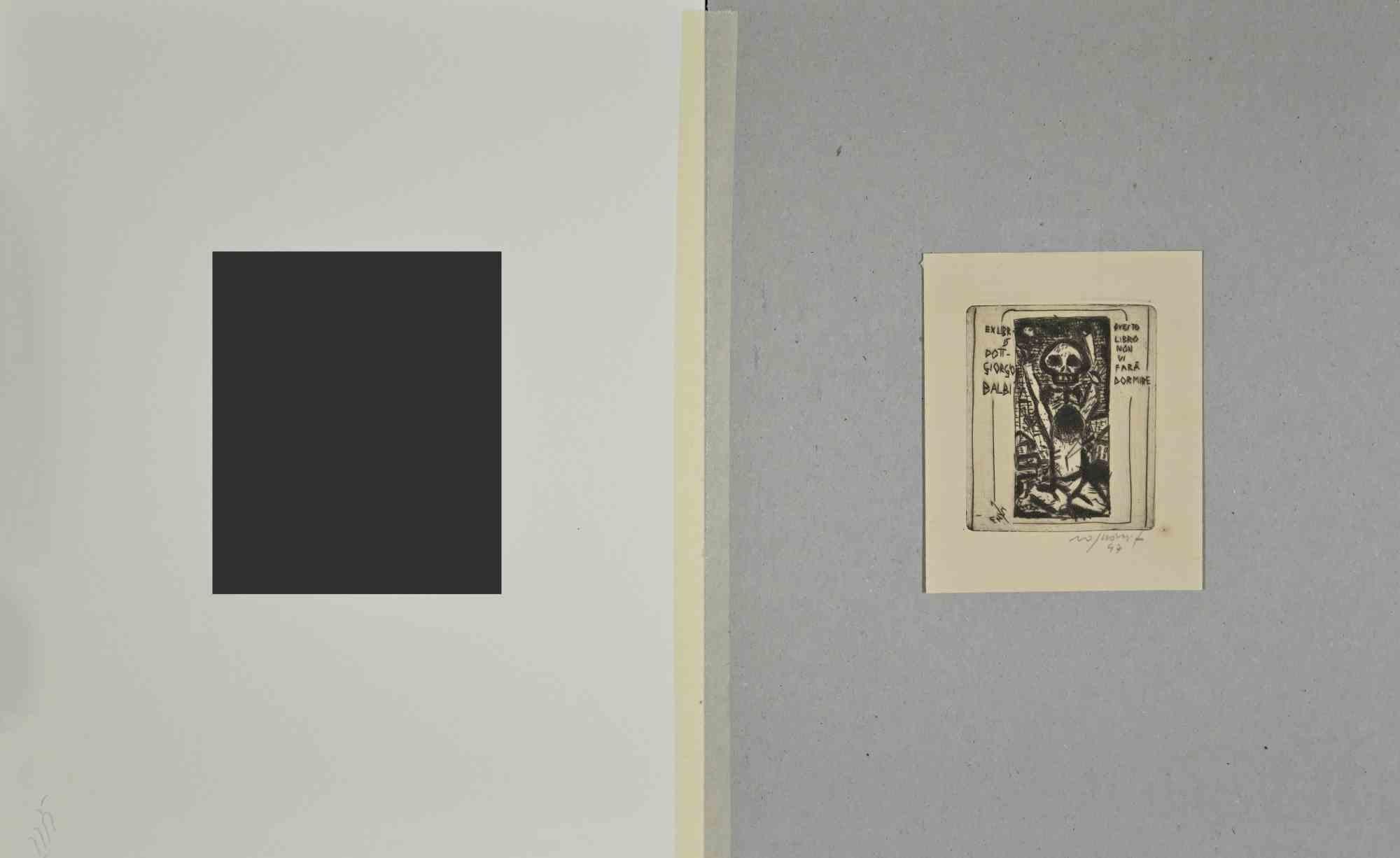 Ex Libris Giorgio Balbi - Radierung - 1947 (Moderne), Art, von Unknown