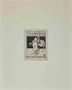 Vintage Ex Libris Giorgio Balbi - Etching - Mid-20th Century 