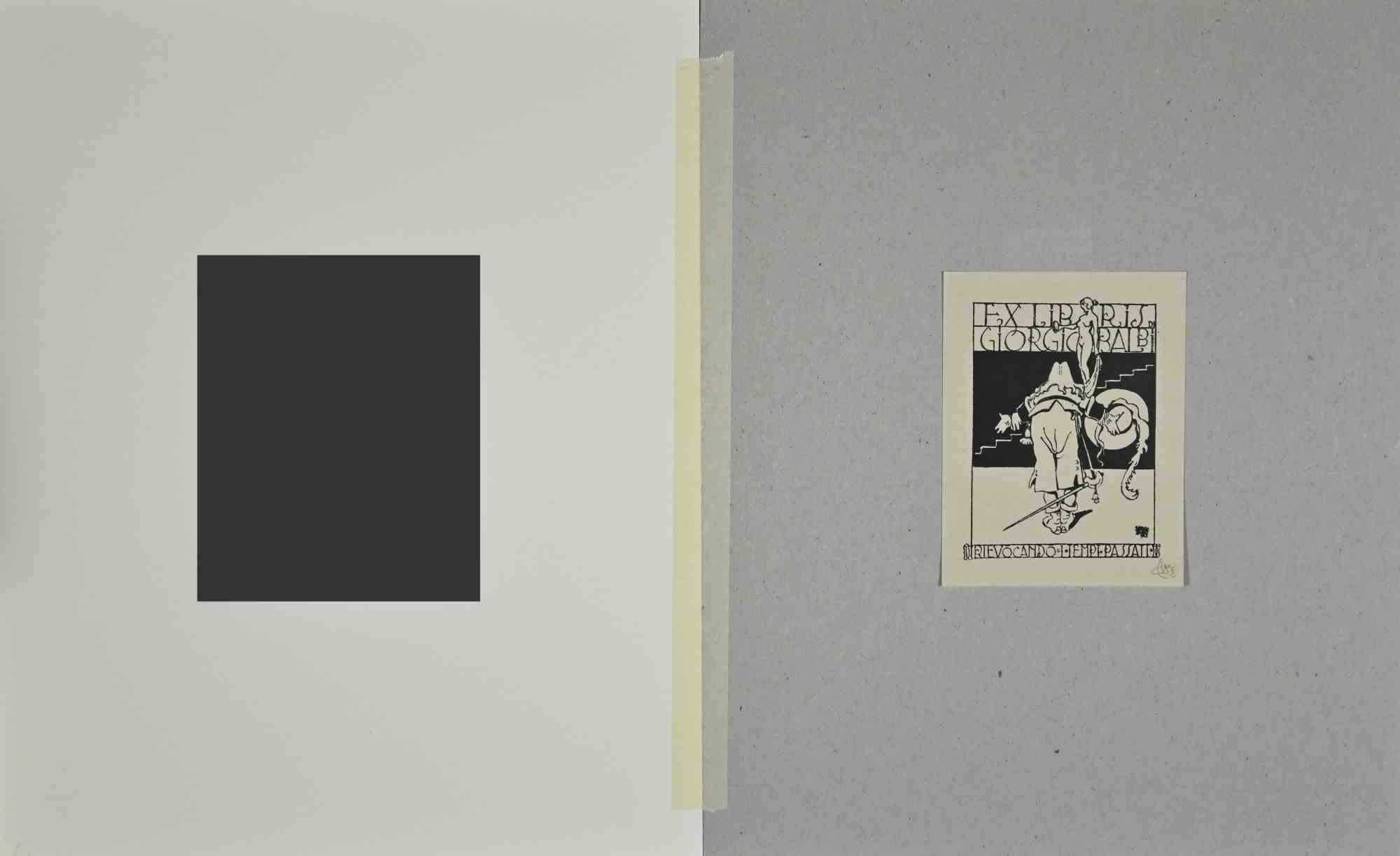 Ex Libris Giorgio Balbi – Radierung – Mitte des 20. Jahrhunderts  (Moderne), Art, von Unknown