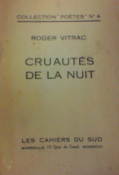 Cruautes de la Nuit - Livre rare illustré par Giorgio De Chirico - 1927