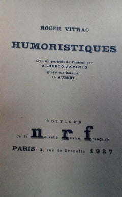 Humoristiques – Seltenes Buch, illustriert von G. Aubert – 1927