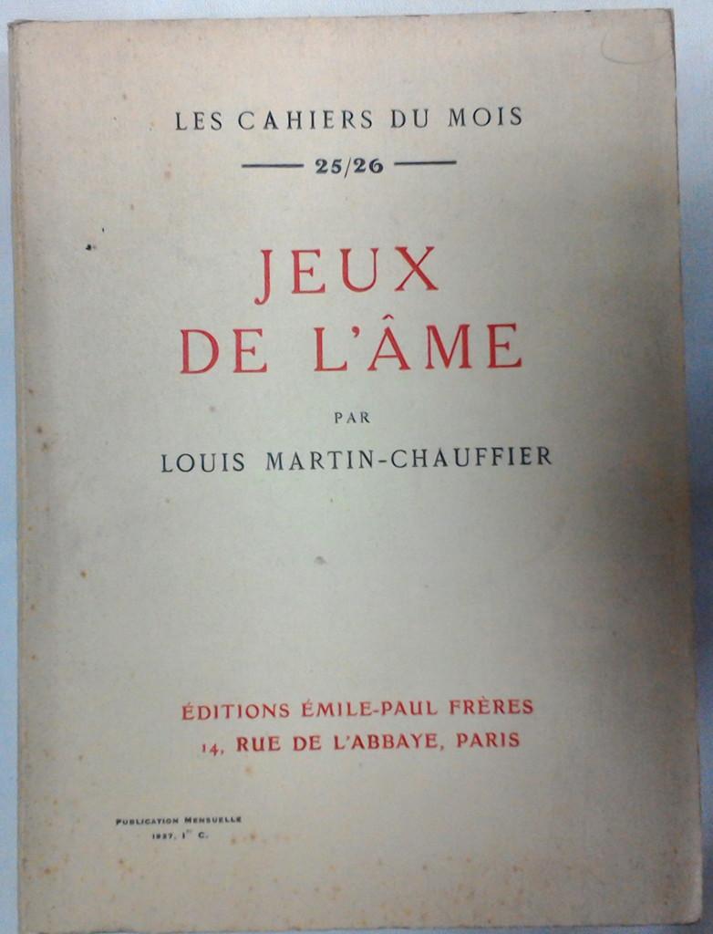 Jeux de l'Ame - Seltenes Buch - 1920er Jahre – Art von Unknown