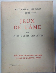 Jeux de l'Ame - Seltenes Buch - 1920er Jahre