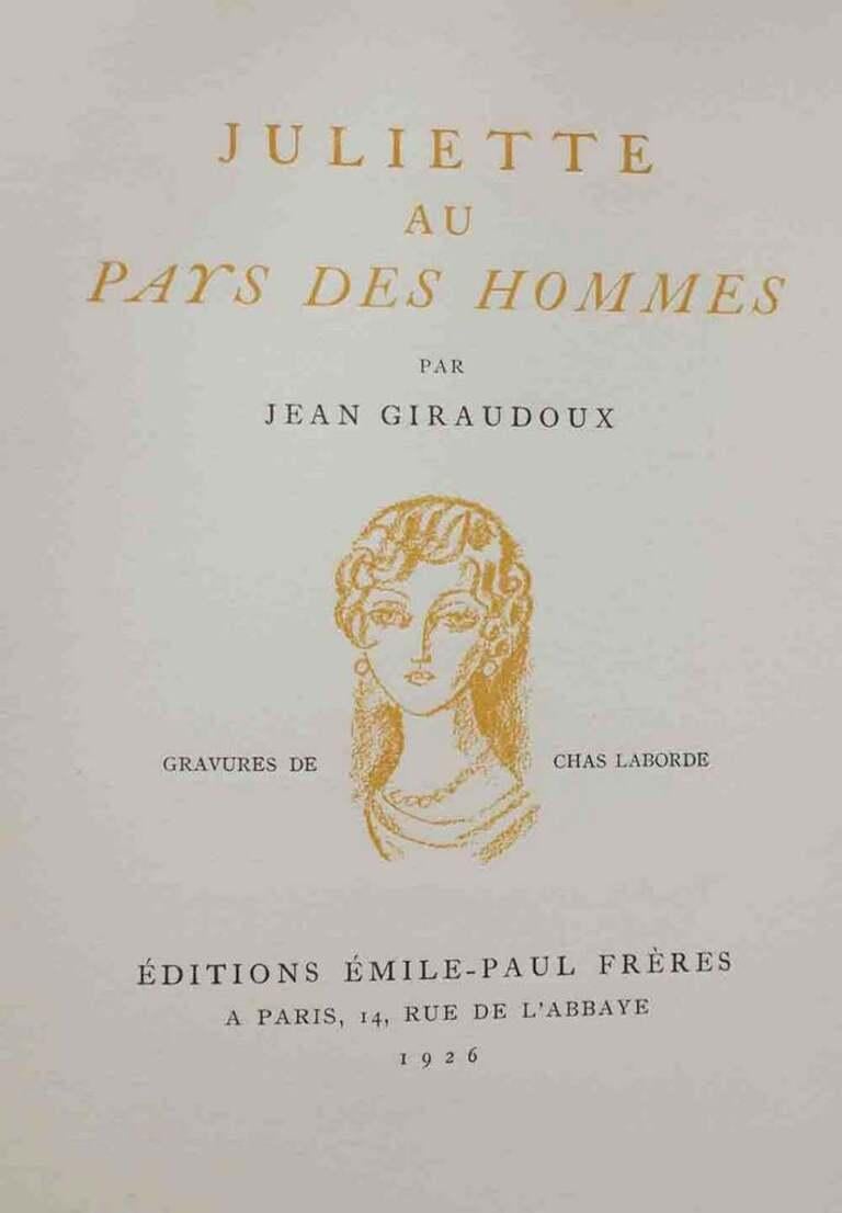 Edition of 317 copies including engravings by Chas Laborde. Copy on Vergé de Rives.

Perfect Conditions. Partially Uncut.