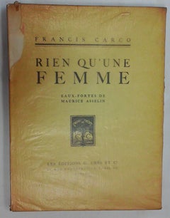 Rien qu'une Femme - Livre rare illustré par Maurice Asselin - 1923