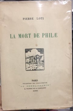 Antique La Mort de Philae - Rare Book Illustrated by Pierre Loti - 1920