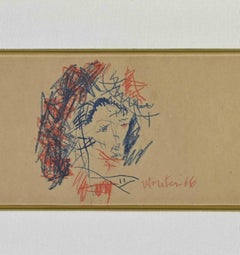 Komposition – Zeichnung von Carlo Montesi – 1966