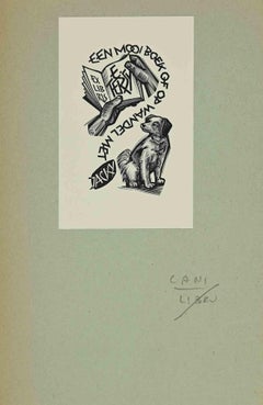 Ex libris-of Wandel - Woodcut - 1960