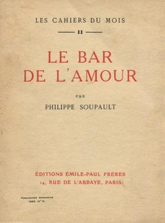 Antique Le Bar de l'Amour - Rare Book by Philippe Soupault - 1925