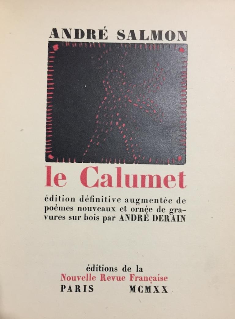 Le Calumet - Rare Book Illustrated by André Derain - 1920