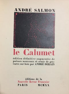 Le Calumet - Livre rare illustré par André Derain - 1920
