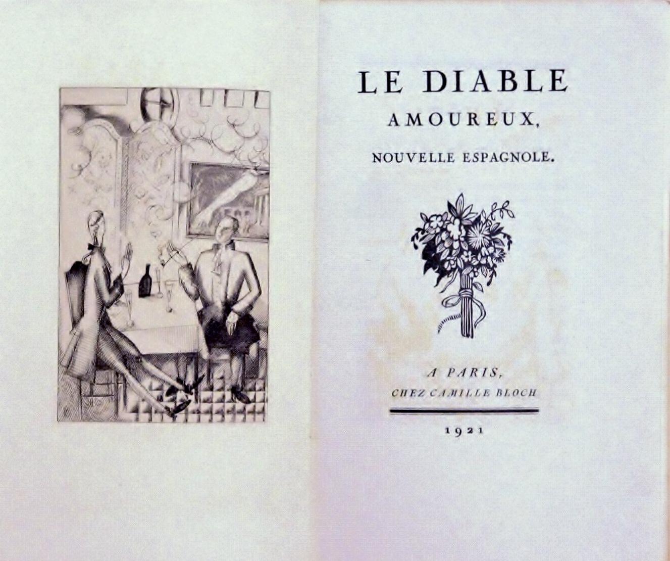 Le Diable Amoureux - Livre rare illustré par Jean Emile Laboreur - 1921 en vente 1