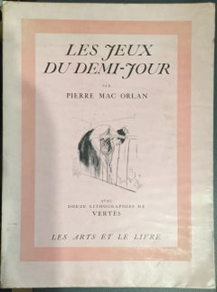 Antique Les Jeux du demi-jour - Rare Book by Vertès - 1926