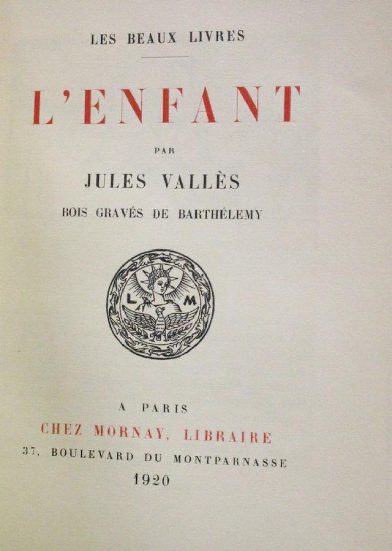 L'Enfant - Rare Book - 1920 - Surrealist Art by Barthèlemy