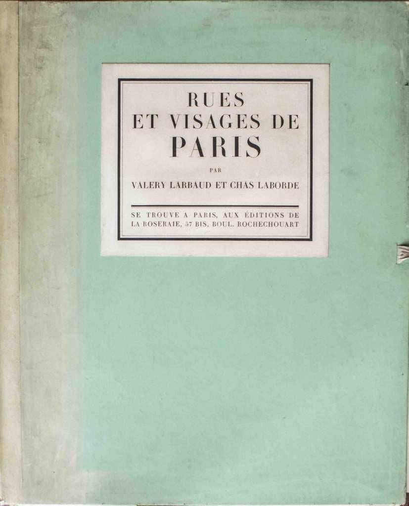 Rues et Visages de Paris - Rare Book - 1926