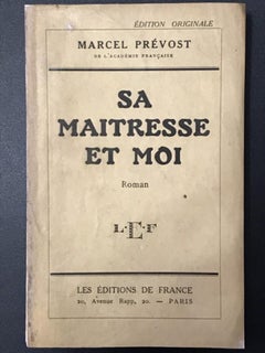Sa Maitresse et Moi - Rare Book - 1925