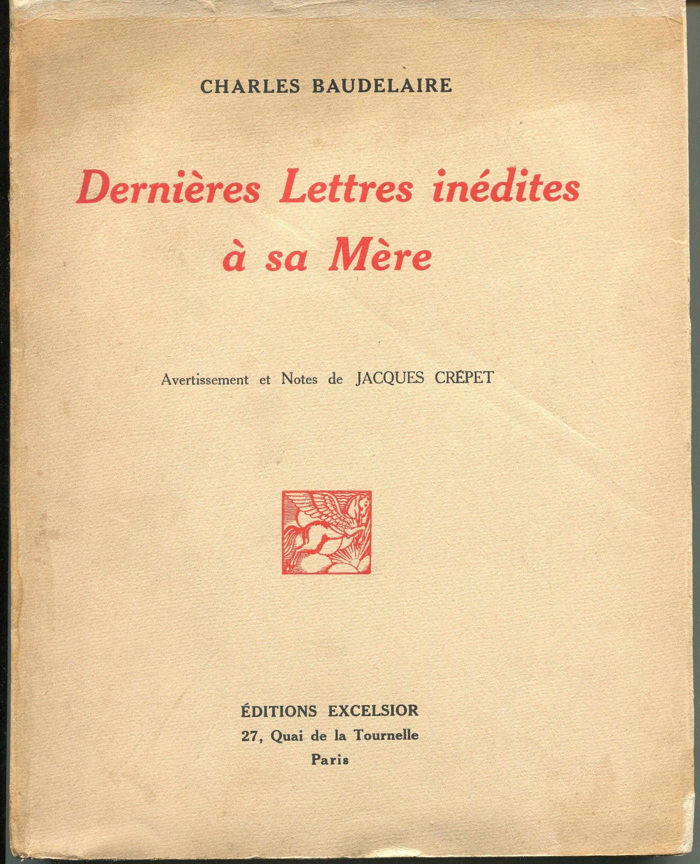 Dernières Lettres Inédites à sa Mère - Rare Book - 1926 - Art by Unknown