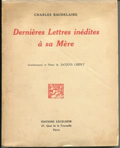 Dernières Lettres Inédites à sa Mère - Rare Book - 1926