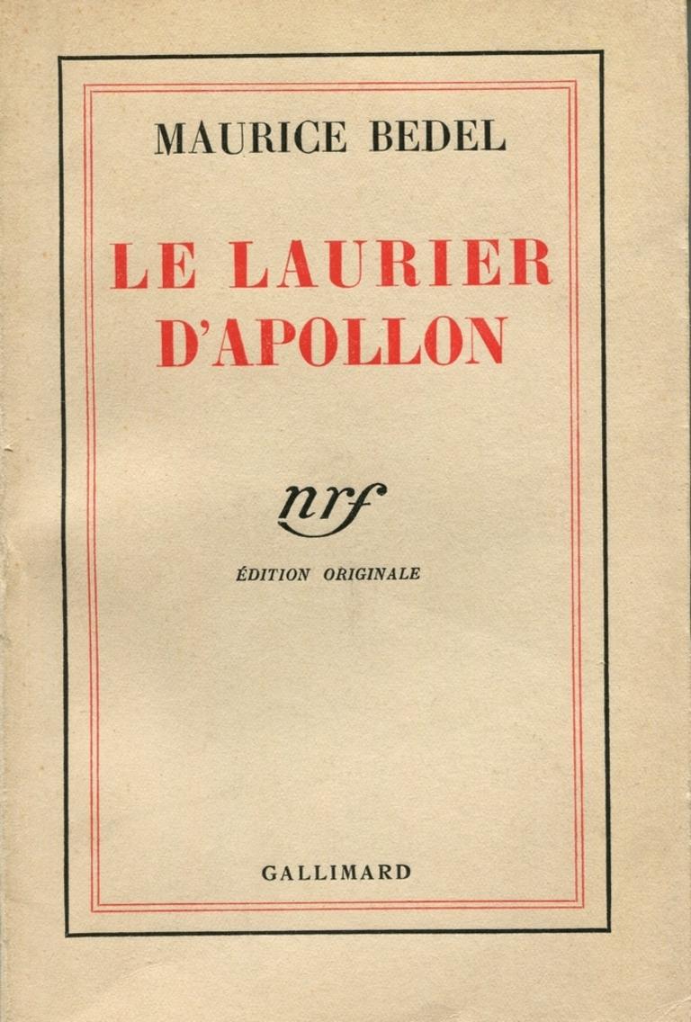 La Laurier d’Apollon - Rare Book - 1936 - Art by Maurice Bedel