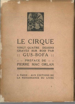 Antique Le Cirque - Rare Book by Gus Bofa - 1923