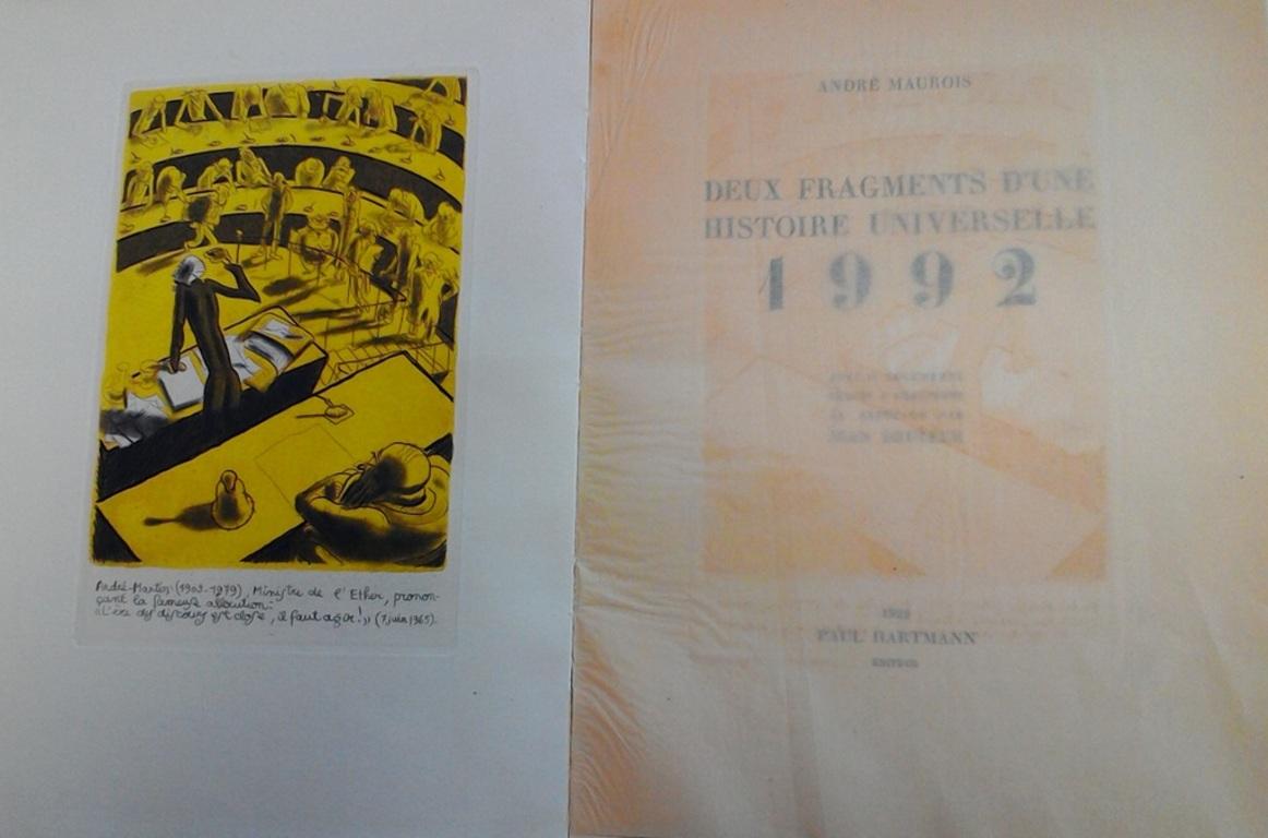 Deux Fragments d'une Histoire Universelle - Seltenes Buch von Jean Bruller - 1929 im Angebot 1