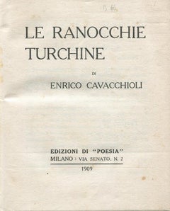 Antique Le Ranocchie Turchine - Rare Book - 1909