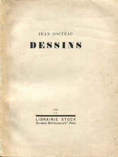 Antique Dessins - Rare Book by Jean Cocteau - 1923