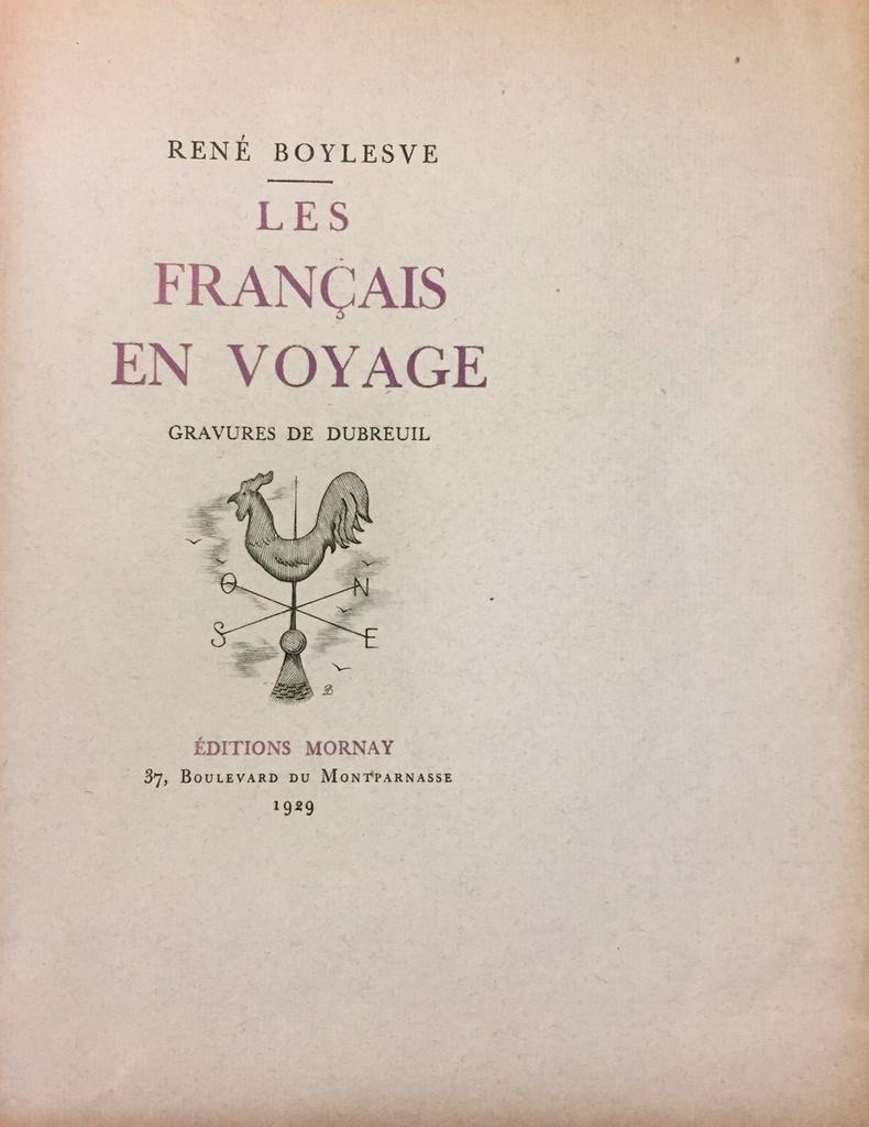 Les Français en Voyage - Rare Book - 1929 - Art by Unknown
