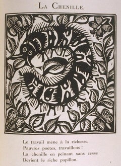 Antique Le Bestiaire ou Cortege Orphee - Rare Book by Raoul Dufy - 1919