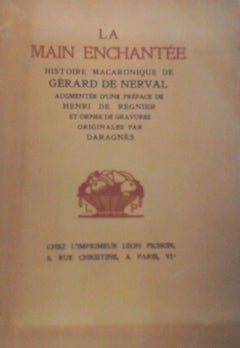 La Main Enchantée - Livre rare de Jean Gabriel Daragnès - 1920