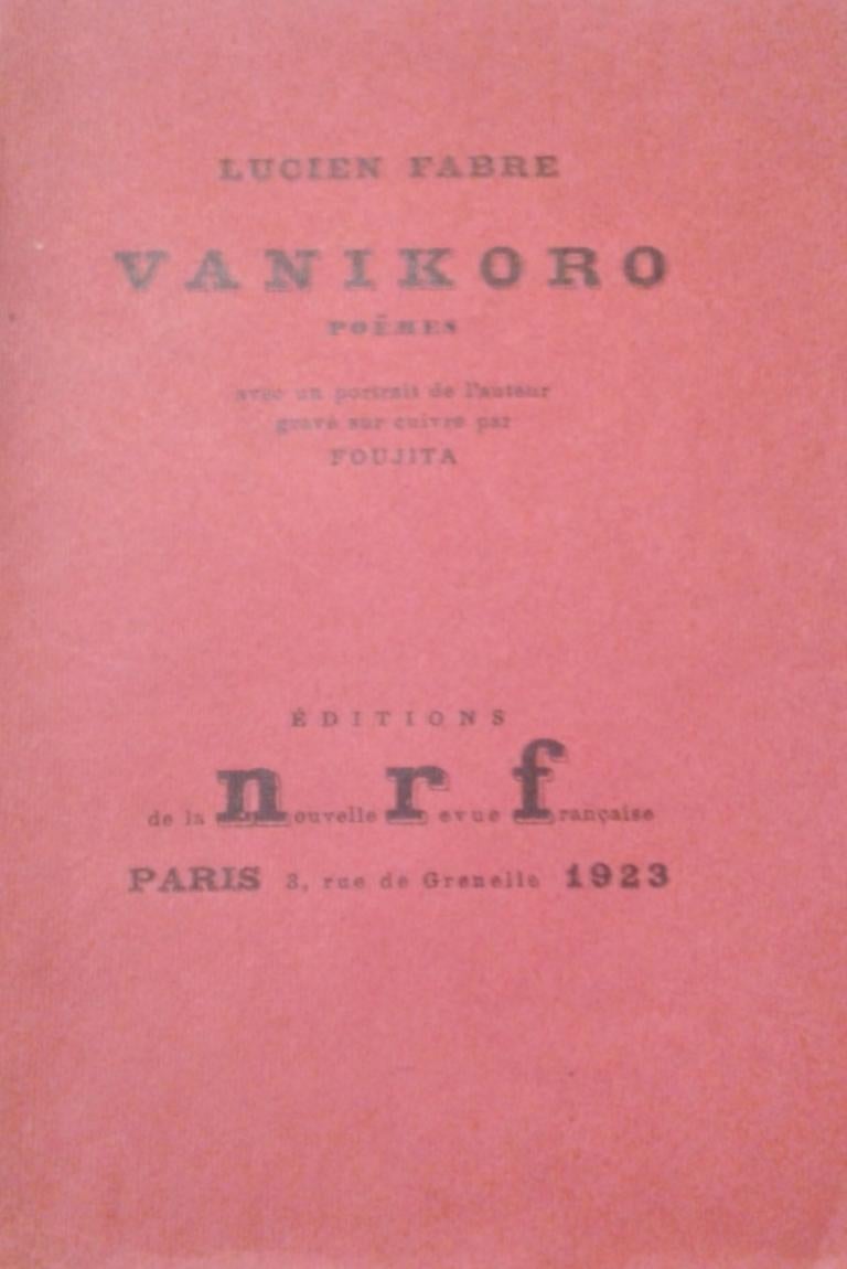 Vanikoro – Seltenes Buch, illustriert von L.T. Foujita – 1923 – Art von Léonard Tsugouharu Foujita