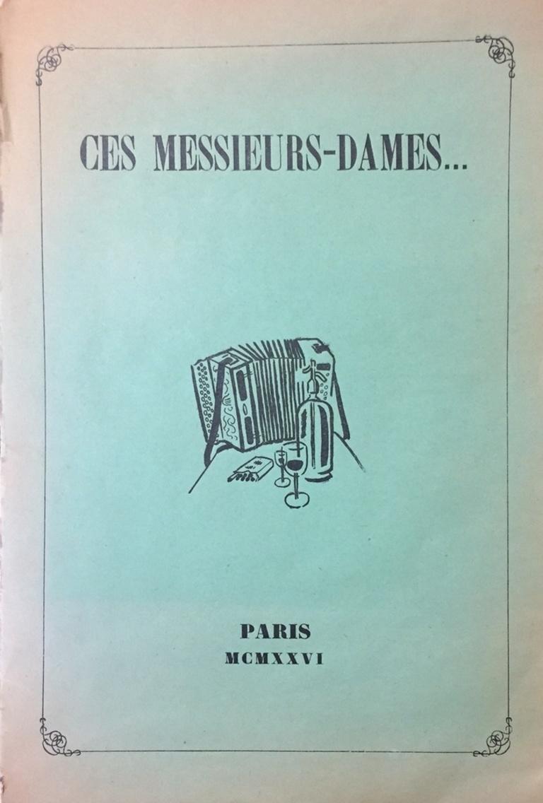 Edition of 150 copies including original b/w and colored illustrations by Dignimont.  Comments by Francis Carco. Second book in which Carco introduces an artist after the first dedicated to Laborde. Publisher is not indicated but could be Ronald