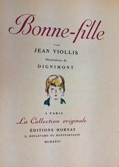 Bonne-Fille - Rare Book Illustrated by André Dignimont - 1926