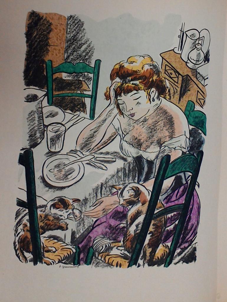 Bonne-Fille - Seltenes Buch, illustriert von André Dignimont - 1926 im Angebot 1