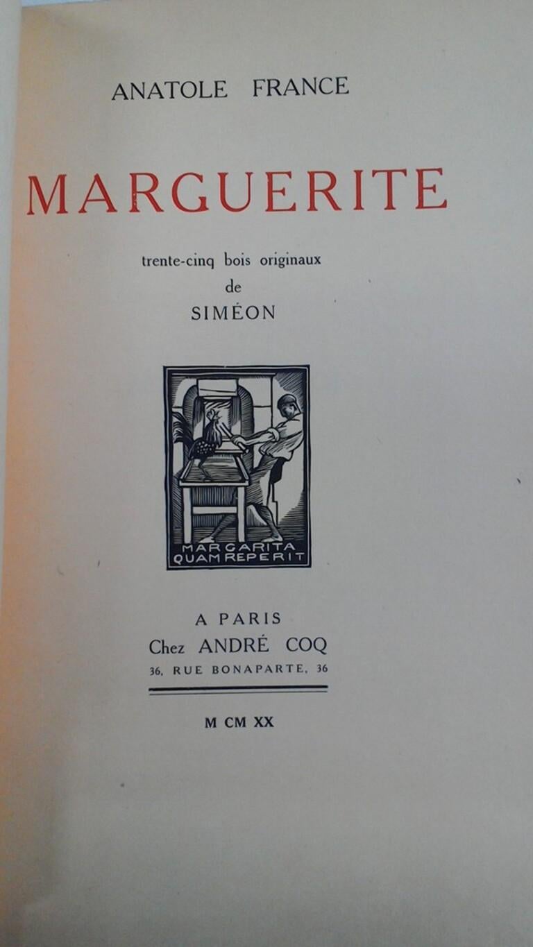 Marguerite - Rare Book Illustrated by Fernand Simeon - 1920 - Art by Fernand Siméon
