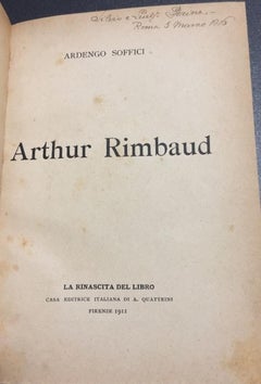 Arthur Rimbaud - Rare Book Illustrated by Ardengo Soffici - 1911
