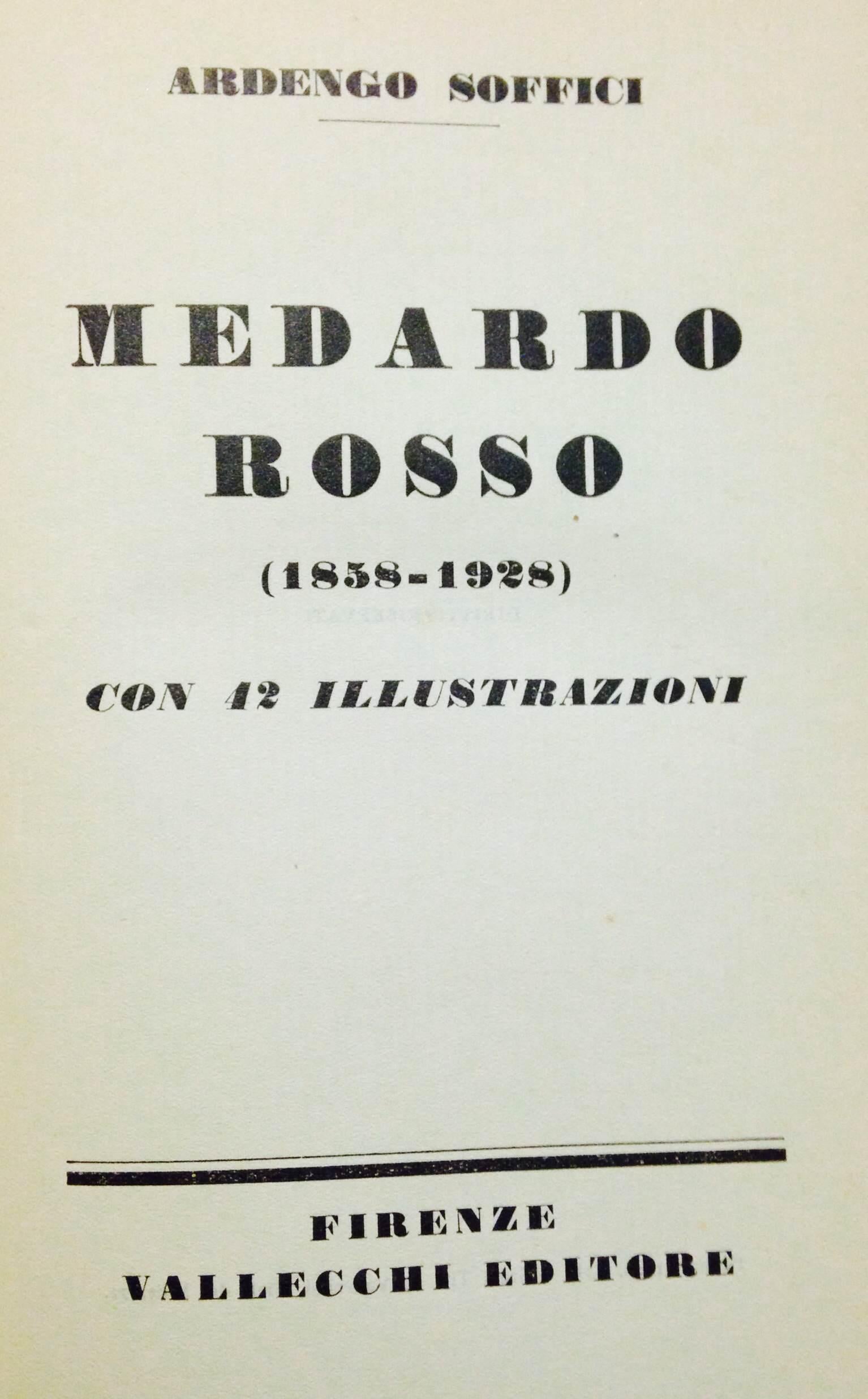 Medardo Rosso - Rare Book Illustrated by Ardengo Soffici - 1929 For Sale 4