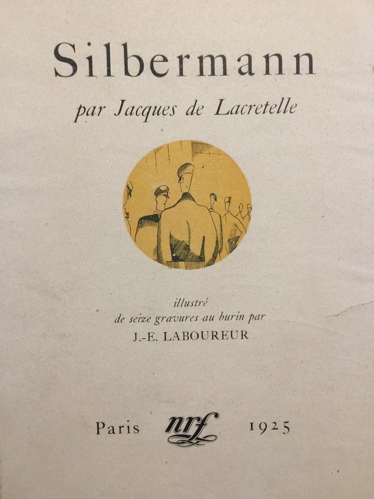 Silbermann - Rare Book Illustrated by J.E. Laboureur - 1925 - Art by Jean Emile Laboureur