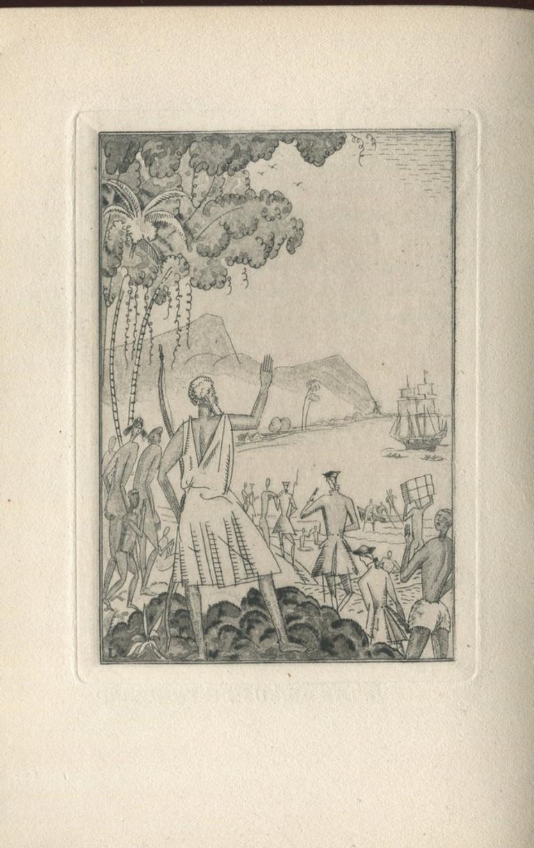 Nachtrag zur Reise... - Seltenes Buch, illustriert von J.E. Laboureur – 1921 (Surrealismus), Art, von Jean Emile Laboureur