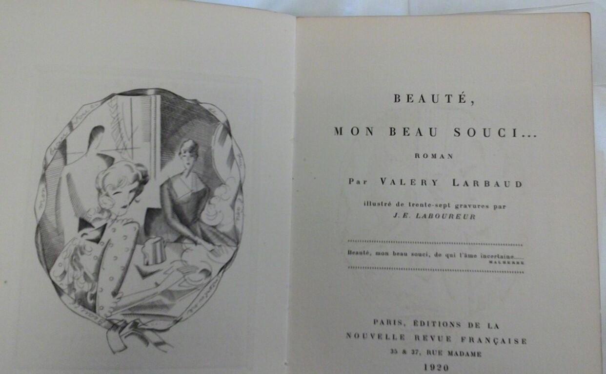 Beauté, Mon Beau Souci - Seltenes Buch Illustriert von J.E. Laboureur – 1920 (Surrealismus), Art, von Jean Emile Laboureur