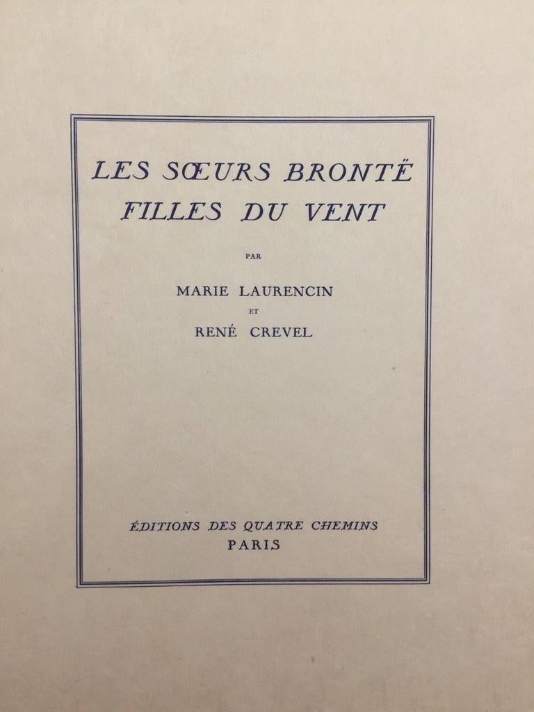 Edition of 115 copies including original lithographs by Marie Laurencin, dated and signed by the artist. One of 90 copies on Hollande Van Gelder. Cover on Japon Nacré. Superb copy in perfect conditions including grey cardboard hard jacket and